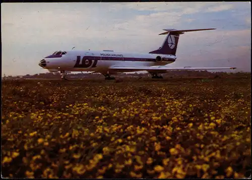 The Jet Airliner Tupolev 134 LOT Polish Airlines Flugzeug Airplane Avion 1979