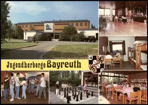 Bayreuth Mehrbild-AK Jugendherberge am Kreuzsteinbad u.a. Großschach-Anlage 1975