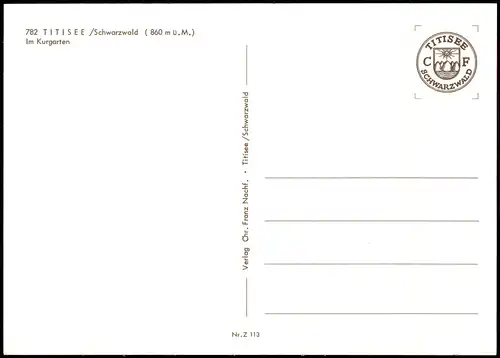 Ansichtskarte  TITISEE Schwarzwald Groß-Schach-Anlage 1980