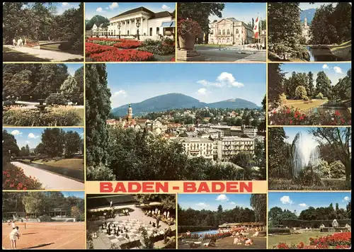 Baden-Baden  u.a. Groß-Schach-Anlage, Tennisplatz uvm. 1977