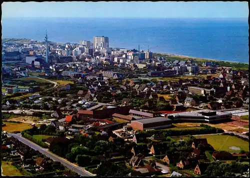 Westerland-Sylt Luftbild Teilansicht von Nordosten Insel Sylt 1985