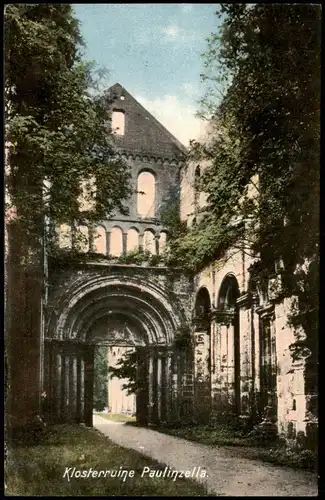 Ansichtskarte Paulinzella-Stadtilm Klosterruine Paulinzella 1920