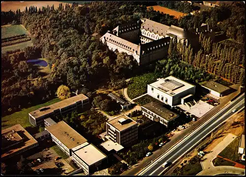 Ansichtskarte Sankt Augustin Steyler Missionare, Luftbild Luftaufnahme 1970