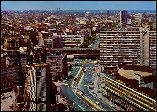 Charlottenburg-Berlin Stadtteil Charlottenburg mit Kaiser-Wilhelm-Gedächtniskirche 1970