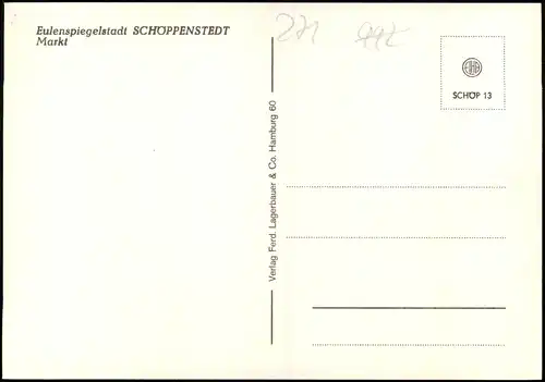 Ansichtskarte Schöppenstedt Markt, Denkmal, Landesbank 1980