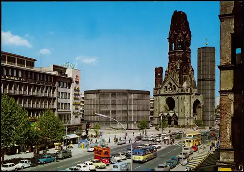 Ansichtskarte Charlottenburg-Berlin Kaiser-Wilhelm-Gedächtniskirche 1970