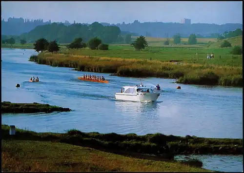 Ansichtskarte Mülheim an der Ruhr Mülheimer Ruhrtal Ruderer 1990