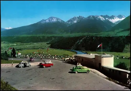 Ansichtskarte .Tirol Zirlerbergstraße, Tirol, Autos 1970