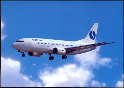 Boeing B 737 Flugzeug Airplane Avion SABENA Fluggesellschaft 2000