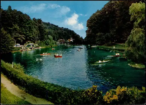 Ansichtskarte Bergzabern Gondelteich 1970