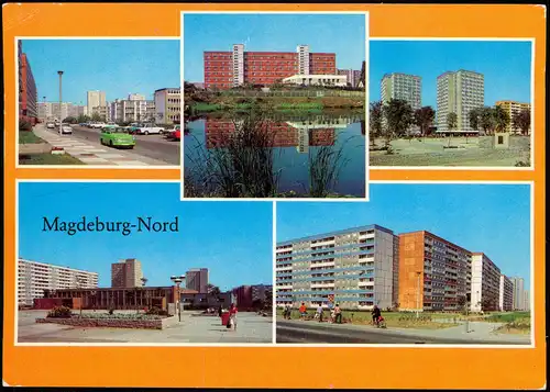 Magdeburg Nord  Salvador-Allende-Straße,  Paul-Markowski-Platz 1984