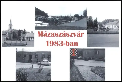 .Ungarn Mázaszászvár 1983-ban Chess-/Schach-Korrespondenz-Karte 1983