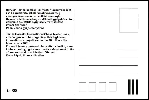 .Ungarn   Tamás Horváth, International Chess Master (Schach) 2011