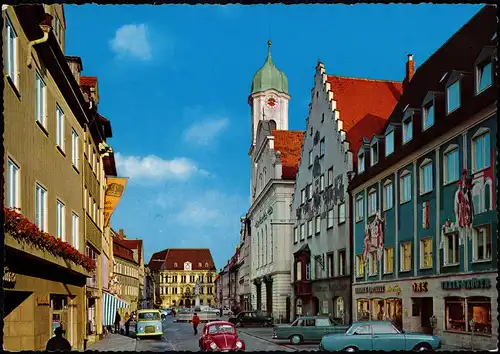 Kaufbeuren Kaiser-Max-Straße, Autos u.a. Volkswagen VW Käfer 1965