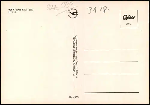 Ansichtskarte Hameln Luftbild 1985