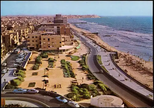 Tel Aviv-Jaffa תל אביב-יפו Jafo THE SEA FRONT Panorama Beach, Strand 1970