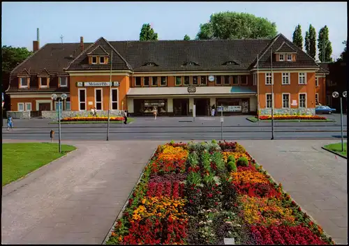 Ansichtskarte Ahlen (Westfalen) Bahnhof Bahnhofs-Vorplatz 1975