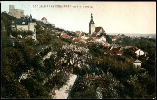 Ansichtskarte Bad Frankenhausen Panorama-Ansicht Ortsansicht 1916