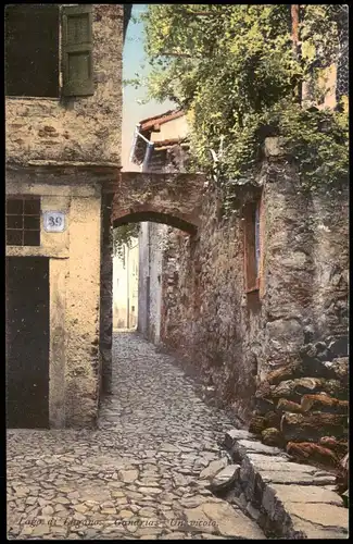 Gandria-Lugano Lago di Lugano Gandria Un vicola Ortsansicht 1910