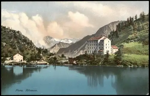 Ansichtskarte Val Piora Piora Ritomsee Panorama-Ansicht 1910
