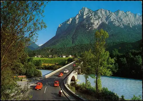 Saalachbrücke Deutschen Alpenstraße Jettenberg & VW Käfer 1987