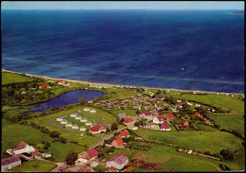 Ansichtskarte Langholz-Waabs Luftbild Luftaufnahme Langholz Ostsee 1975