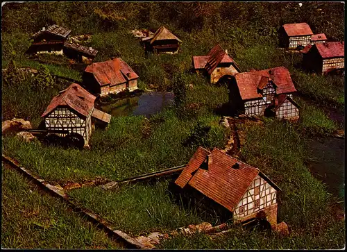 Ansichtskarte Gieselwerder-Wesertal Miniatur-Mühlen 1970
