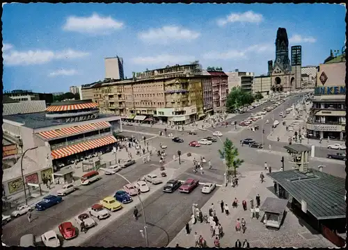 Charlottenburg-Berlin Kurfürstendamm Ecke Joachimstaler Straße Kranzlerecke 1960
