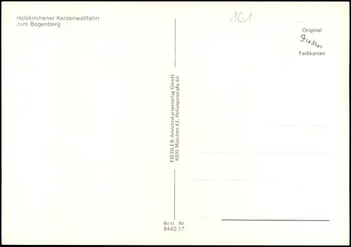 Ansichtskarte Holzkirchen Holzkirchener Kerzenwallfahrt zum Bogenberg 1978