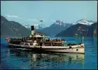 Luzern Lucerna Vierwaldstättersee Ship Fahrgastschiff Schiff Unterwalden 1970
