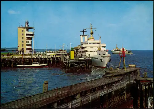 Ansichtskarte Cuxhaven Alte Liebe - Dampfer 1970