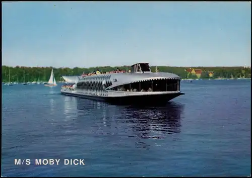 M/S MOBY DICK Schiffsfoto-AK Schiff Fahrgastschiff Region BERLIN 1980