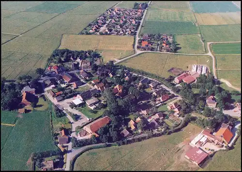 Ansichtskarte Midlum (Rheiderland)-Jemgum Luftbild 1998