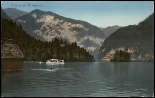 Ansichtskarte Schönau am Königssee Partie am Königssee 1910