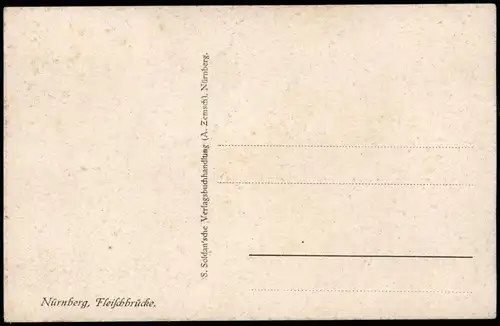 Ansichtskarte Nürnberg Fleischbrücke, Künstlerkarte 1910