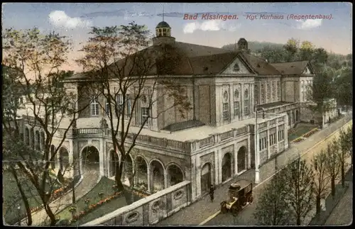 Ansichtskarte Bad Kissingen Kurhaus (Regentenbau) 1946/1910