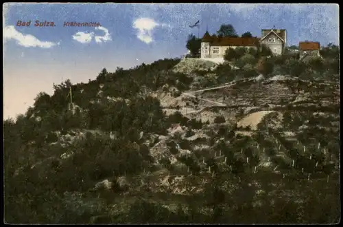 Ansichtskarte Bad Sulza Panorama-Ansicht Partie a.d. Krähenhütte 1920