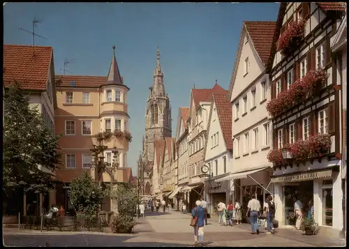 Ansichtskarte Reutlingen Wilhelmstraße am Lindenbrunnen 1975