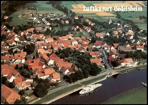 Ansichtskarte Oedelsheim-Oberweser Luftaufnahme 1986