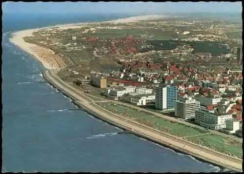 Ansichtskarte Norderney Luftbild Luftaufnahme von Nordwesten aus 1975