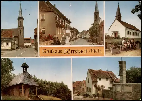 Ansichtskarte Börrstadt Mehrbildkarte Pfalz Ortsansichten 1965