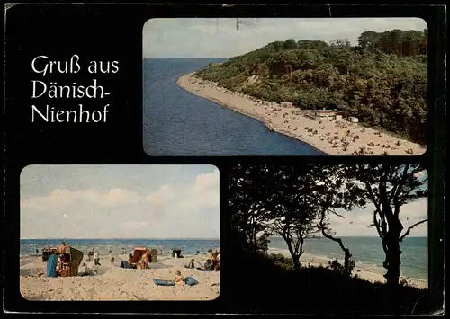 Ansichtskarte Dänisch Niendorf-Schwedeneck Strandansicht, Luftbild 1979