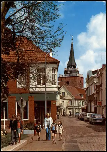 Ansichtskarte Aurich-Leer (Ostfriesland) Burgstraße 1981