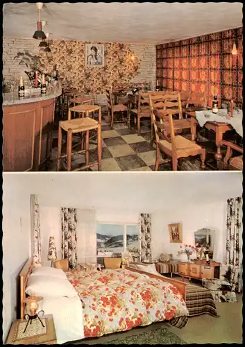 Kumreut-Röhrnbach PENSIONSHAUS BERGSCHLÖSS'L - 2B Gaststube Zimmer 1968