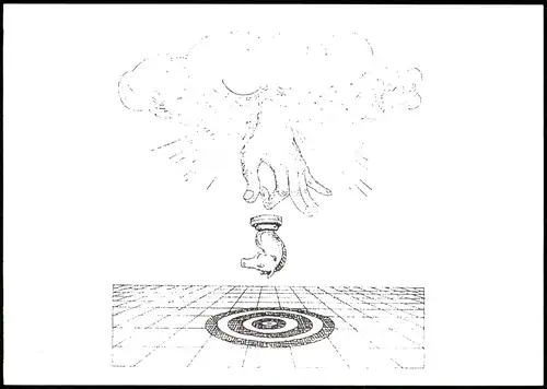 Schach Chess - Spiel Pferd fällt auf Schachbrett Künstlerkarte 2007