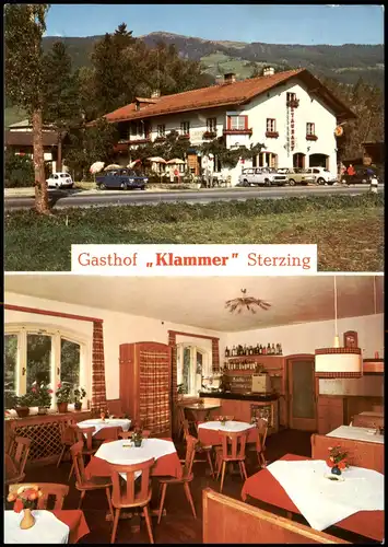 Cartoline Sterzing Vipiteno 2-Bild-Karte Gasthof Klammer Sterzing 1975