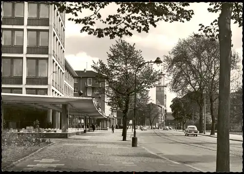 Ansichtskarte Hagen (Westfalen) Körnerstraße und Rathaus 1960