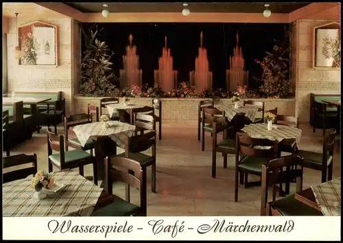 Bad Königshofen im Grabfeld HASSBERG-MÄRCHENWALD Café tanzenden Fontänen 1970