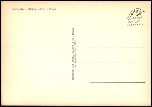 Hörnum (Sylt) Hörnem (Hørnum) Hafen kleine Schiffe, Insel Sylt 1970