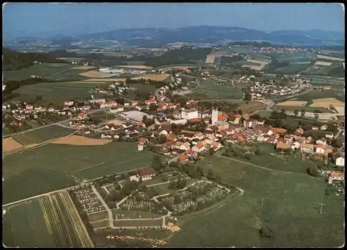 Ansichtskarte Hutthurm Gesamtansicht vom Flugzeug aus, Luftaufnahme 1993